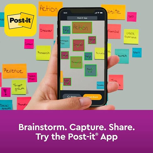 ورق ملاحظات فائق اللصق من Post-it، 3x3 بوصة، 15 وسادة، 2X قوة الالتصاق، مجموعة Summer Joy، ألوان متنوعة (654-15SSJOY) in Kuwait
