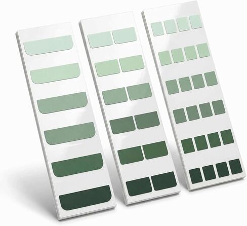 420Pcs Gradient Index Tabs, Translucent Sticky Note Tabs for Annotating Books & Bible, Aesthetic Reading, Study, Journaling & Office Supplies, 3 Size Clear Page Markers Stickers (Green) in Kuwait