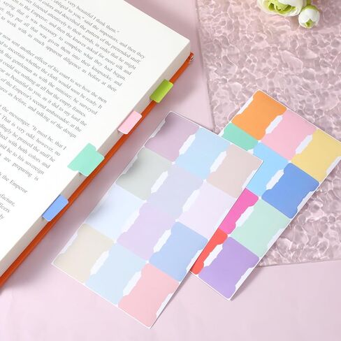 JJUNW 20 Sheets Sticky Index Tabs, Tabs for Notebooks, Writable Blank Monthly Index Tabing Annotation Planner Tab, Divider Tab for Diary Notebook Bookmark in Kuwait