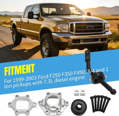 Short Throw Shifter Kit for Ford 7.3L ZF 6 Speed F250 F350 F450 1999-2003, Replace for ZFS6-SK1 in Kuwait