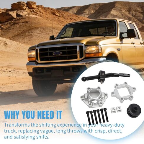 Short Throw Shifter Kit for Ford 7.3L ZF 6 Speed F250 F350 F450 1999-2003, Replace for ZFS6-SK1 in Kuwait
