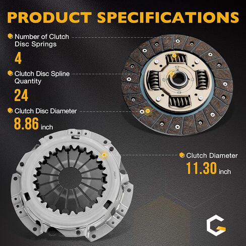 Gledewen Transmission Clutch Kit Set Compatible with Subaru Outback 00-09, 99-13 Forester, 99-16 Impreza, 16-17 Crosstrek, 03-06 Baja, 00-09 Legacy, 13-15 XV Crosstrek Replaces 15-021 15-004 623346600 in Kuwait