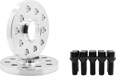 2 Pc BMW F-Series 5x120 MM Raw Aluminum Hub Centric Wheel Spacers 72.56 Hub Bore W/ 14x1.25 Black Lug Bolts Fits: F30 F31 320 328 335 F80 M3 F32 F82 M4 435 F22 F23 228 235 F10 528 535 M5 F11 in Kuwait