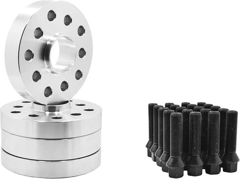 2 Pc BMW F-Series 5x120 MM Raw Aluminum Hub Centric Wheel Spacers 72.56 Hub Bore W/ 14x1.25 Black Lug Bolts Fits: F30 F31 320 328 335 F80 M3 F32 F82 M4 435 F22 F23 228 235 F10 528 535 M5 F11 in Kuwait