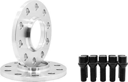 2 Pc BMW F-Series 5x120 MM Raw Aluminum Hub Centric Wheel Spacers 72.56 Hub Bore W/ 14x1.25 Black Lug Bolts Fits: F30 F31 320 328 335 F80 M3 F32 F82 M4 435 F22 F23 228 235 F10 528 535 M5 F11 in Kuwait