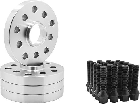 2 Pc BMW F-Series 5x120 MM Raw Aluminum Hub Centric Wheel Spacers 72.56 Hub Bore W/ 14x1.25 Black Lug Bolts Fits: F30 F31 320 328 335 F80 M3 F32 F82 M4 435 F22 F23 228 235 F10 528 535 M5 F11 in Kuwait