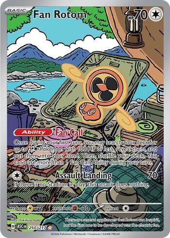 Pokemon - Fan Rotom 250/217 - Ascended Heroes - Illustration Rare - Foil - Single Card in Kuwait