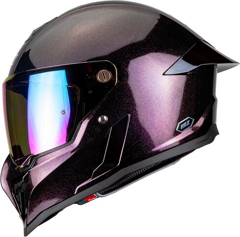 HAX Full Face Motorcycle Helmet for Adult Men and Women, DOT & ECE 22.06 Certified - Powersports Advanced Ventilation Motocross Helmet for Motorbike Street Bike in Saudi Arabia