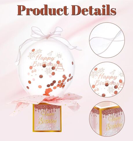 Birthday Money Pull Box, Money Birthday Box Surprise Cash Pull Kit for Parties, Funny Gift Supplies for Women, Men, Best Friend, Girlfriend, Wife, Sister in Kuwait