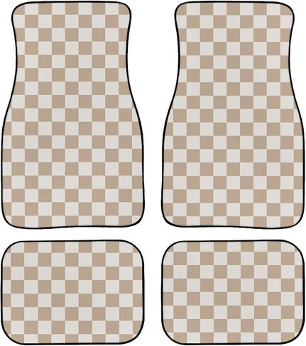 Botanical Floral Plant Pattern Car Floor Mats 4Pcs White Peonies Trees in Chinoiserie Style Floor Mats for Cars Custom Front Rear Vehicle Rugs Universal Auto Accessories for Trucks Sedans in Saudi Arabia