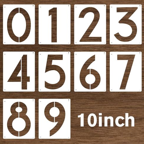 30PCS Number Stencils 3,4,5 Inch Plastic Number Stencils Reusable Paint Templates 0-9 Address Number Templates Curb Number Stencil for Fabric Spray Painting Mailbox Signs Wall Door Road Parking Lot in Saudi Arabia