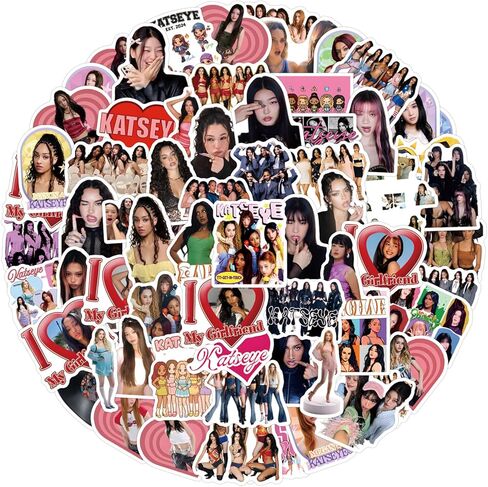 120Pcs KATSEYE Stickers, Cute Cartoon Vinyl Waterproof Sticker Decals for Water Bottle, Laptop, Phone, Scrapbooking, Journaling Choice for Party Supply Decor in Saudi Arabia