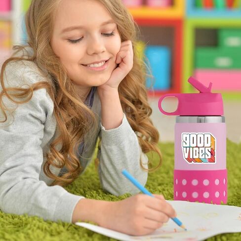 100 Cute Assorted Animal Holographic Stickers – Fun Sparkly Glitter Kawaii Variety Pack, Waterproof Vinyl Decals for Girls, Kids & Teens, Great for Water Bottles, Luggage, Skateboards in Kuwait