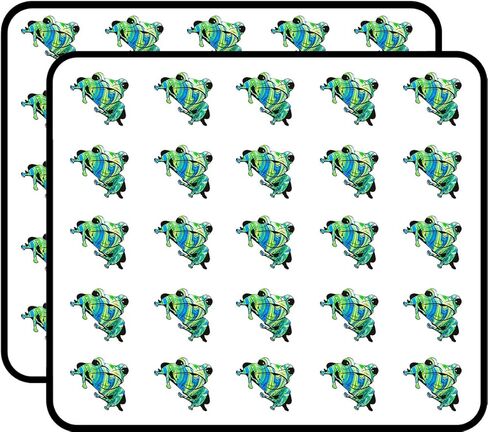 Tie Dyed Frog Vinyl Stickers 1" Each 50 Pack Stickers Durable and Waterproof for Laptops, Cars, Phones in Kuwait