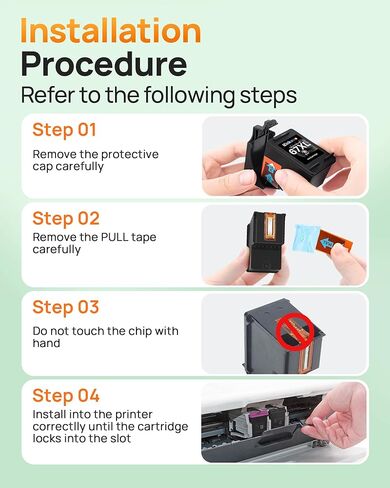 67XL Ink Cartridges Remanufactured for HP Ink 67 XL Black/Color Combo Pack Use with HP Deskjet 2855e 2800e 2755e 2827e 2700e 2700 2852e 4255e 2734e 4100 4000 Envy 6000 6055e (1 Tri-Color, 2 Black) in Kuwait