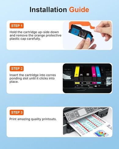 استبدال خرطوشة الحبر المعاد تصنيعها من E-Z Ink Pro لحزمة كومبو لخراطيش الحبر 410XL لطابعة Epson Expression XP-830 XP-640 XP-7100 XP-630 XP-530 XP-635 (5 عبوات، أسود سماوي أرجواني أصفر PBK) in Kuwait