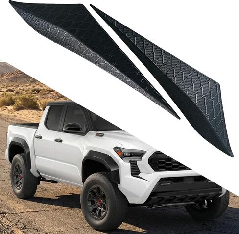 Custom Front Grille Patch & Fog Light Decals for 2024-2026 Toyota Tacoma 4th Gen - ABS Black Textured Trim Upgrade to Enhance Truck Style, Perfect Fit Grille Accessories in Saudi Arabia