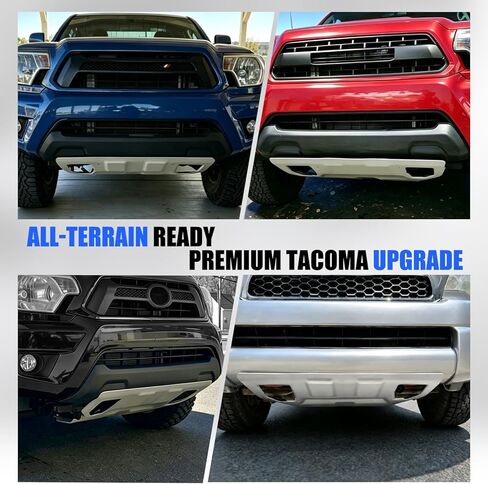 Front Skid Plate w/Sound Insulation Cotton Compatible with 2005-2015 Tacoma Base Pre Runner TRD Pro X-Runner Replacement for PT212-35075 Engine Under Cover Protector Aluminium 6mm in Saudi Arabia