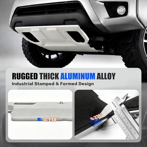 Front Skid Plate w/Sound Insulation Cotton Compatible with 2005-2015 Tacoma Base Pre Runner TRD Pro X-Runner Replacement for PT212-35075 Engine Under Cover Protector Aluminium 6mm in Saudi Arabia