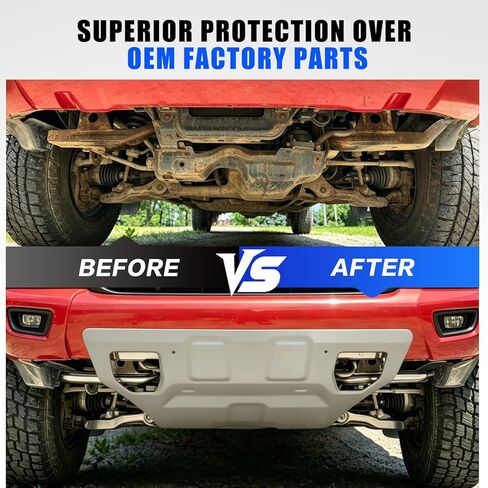 Front Skid Plate w/Sound Insulation Cotton Compatible with 2005-2015 Tacoma Base Pre Runner TRD Pro X-Runner Replacement for PT212-35075 Engine Under Cover Protector Aluminium 6mm in Saudi Arabia