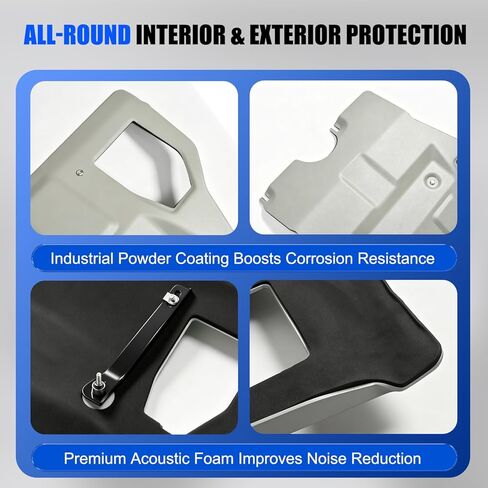 Front Skid Plate w/Sound Insulation Cotton Compatible with 2005-2015 Tacoma Base Pre Runner TRD Pro X-Runner Replacement for PT212-35075 Engine Under Cover Protector Aluminium 6mm in Saudi Arabia