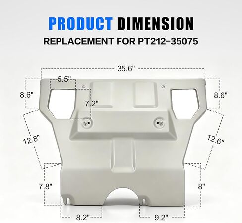 Front Skid Plate w/Sound Insulation Cotton Compatible with 2005-2015 Tacoma Base Pre Runner TRD Pro X-Runner Replacement for PT212-35075 Engine Under Cover Protector Aluminium 6mm in Saudi Arabia
