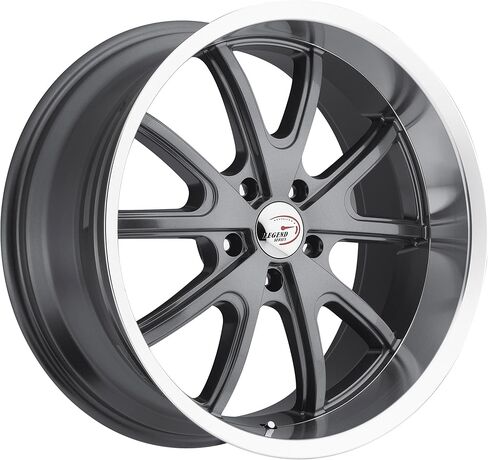 Vision Torque 143 Gun Metal Machined Lip Wheel (18x9.5"/5x115mm) in Kuwait