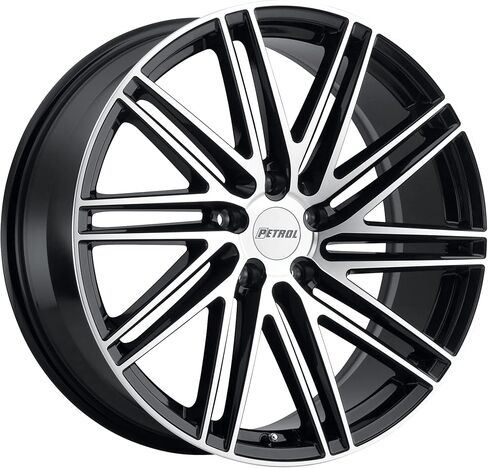 Petrol P1C Custom Wheel - 20" x 8.5", 35 Offset, 5x120.65 Bolt Pattern, 76.1mm Hub - Gloss Black with Machined Face Rim in Saudi Arabia
