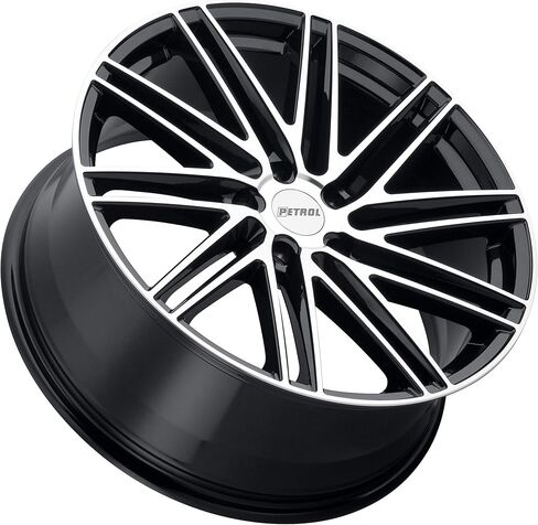 Petrol P1C Custom Wheel - 20" x 8.5", 35 Offset, 5x120.65 Bolt Pattern, 76.1mm Hub - Gloss Black with Machined Face Rim in Saudi Arabia