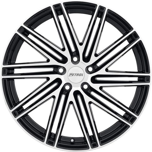 Petrol P1C Custom Wheel - 20" x 8.5", 35 Offset, 5x120.65 Bolt Pattern, 76.1mm Hub - Gloss Black with Machined Face Rim in Saudi Arabia