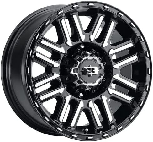 عجلة الوجه VISION 16x8 348 Nexus باللون الأسود اللامع مقاس 8x6.5 (0 مم) in Kuwait