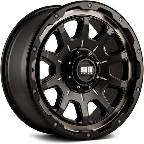 GD15 Custom Wheel - 20x9, 0 Offset, 6x135 Bolt Pattern, 108mm Hub - Matte Black with Double Dark Tint Rim in Saudi Arabia