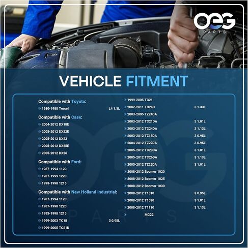 OEG Parts New Starter Compatible with Ford Case New Holland Tractors 1220 3-54 1987-1993 3-58 1987-99, SBA185086340, SBA185086670, 1280000102, SND0517, 41052179 in Kuwait