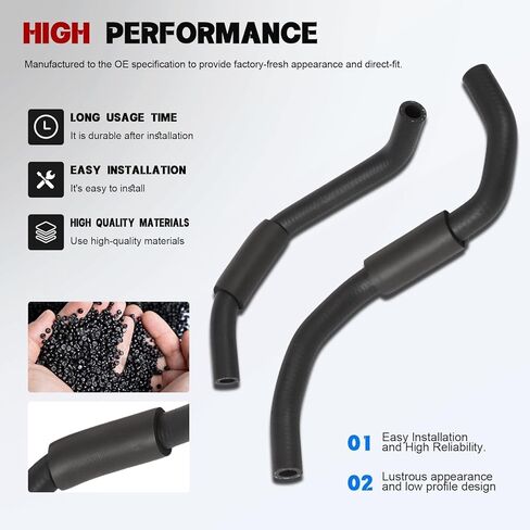 Low Pressure Fuel Line Hose Kit with Clamps Replacement for LBZ LMM Duramax 6.6L 2006-2010 Diesel Engine Fuel System Replace 12625281 12625284 97321375 12625278 12625277 94013125 in Saudi Arabia