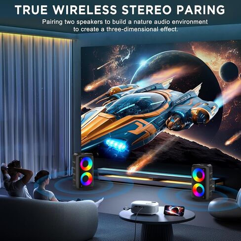 Karaoke Machine,Outdoor Bluetooth Speaker, PA Speaker with 1 Wireless Karaoke Microphones Wireless for Adults Kids with Upgraded Subwoofer, Support TWS/TF/USB/AUX for Home Party Outdoor in Saudi Arabia