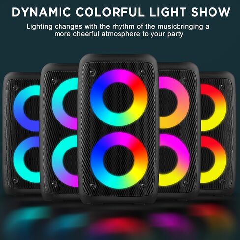 Karaoke Machine,Outdoor Bluetooth Speaker, PA Speaker with 1 Wireless Karaoke Microphones Wireless for Adults Kids with Upgraded Subwoofer, Support TWS/TF/USB/AUX for Home Party Outdoor in Saudi Arabia