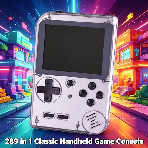 Retro Video Game with 289 Classical FC Games Handheld Game Console 2.8-Inch Color Screen (Gray) in Kuwait