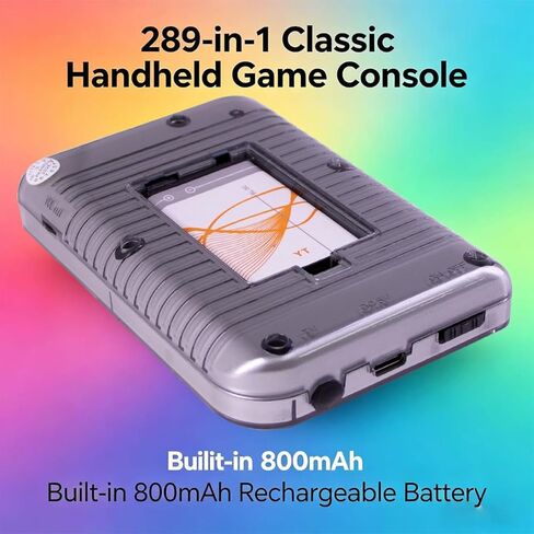 Retro Video Game with 289 Classical FC Games Handheld Game Console 2.8-Inch Color Screen (Gray) in Kuwait