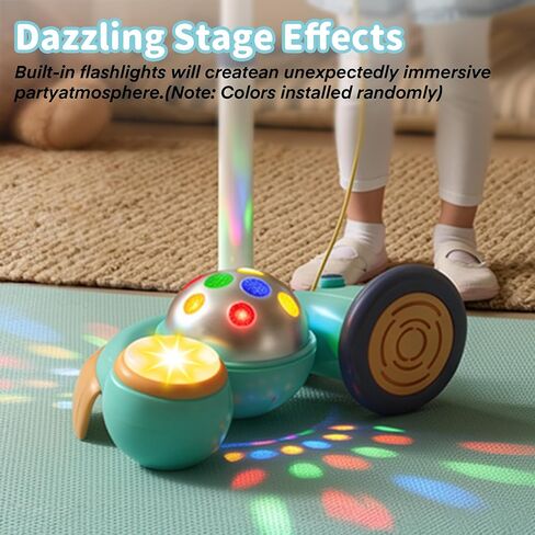 Kids Karaoke Microphone with Stand-Adjustable Height,Singing Toys Gifts for 3 4 5 6 7 8 Year Old Girls Boys,4 Drum Sound Effects & 12 Dance Songs,Flashing Stage Lights,Compatible with Smartphone/MP3 in Saudi Arabia