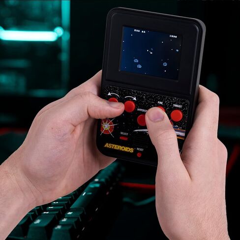 Asteroids Color Handheld Game Console – Retro Arcade Space Shooter, Portable Gaming System with Classic Sound Effects, Mini Handheld Video Game for Kids & Adults, Battery Powered (4 AAA) in Saudi Arabia