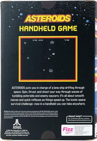 Asteroids Color Handheld Game Console – Retro Arcade Space Shooter, Portable Gaming System with Classic Sound Effects, Mini Handheld Video Game for Kids & Adults, Battery Powered (4 AAA) in Saudi Arabia