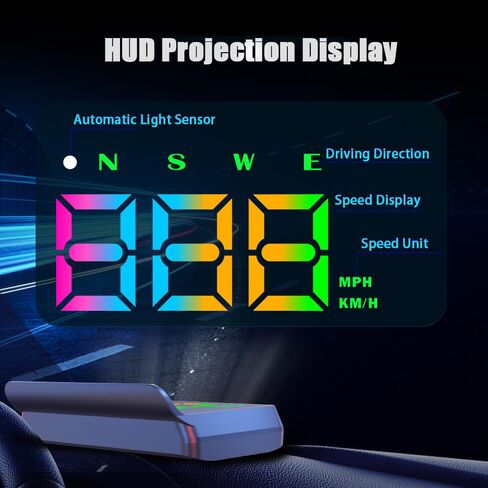 Car Heads up Display for Cadillac Escalade IQ 2024-2026 Digital Speedometer for Car HUD Head up Speed Displays Interior Accessories in Kuwait