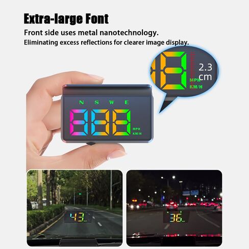 Car Heads up Display for Cadillac Escalade IQ 2024-2026 Digital Speedometer for Car HUD Head up Speed Displays Interior Accessories in Kuwait