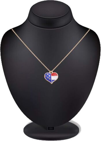 30 Pieces American Flag Alloy Charms Pendant Patriotic Enamel Charms Ornament of DIY Decoration, Star-shaped and Heart-shaped in Kuwait