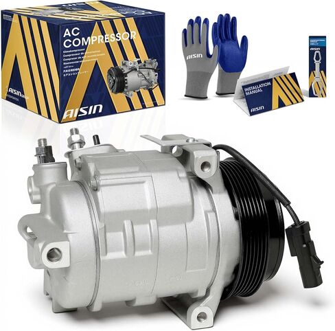 AISIN AFTERMARKET ACCCH-00183 Air Conditioner AC Compressor - Compatible with Jeep Grand Cherokee Dodge Charger Challenger Chrysler 300 2009-2010 5.7L, Commander 2010 5.7L in Kuwait