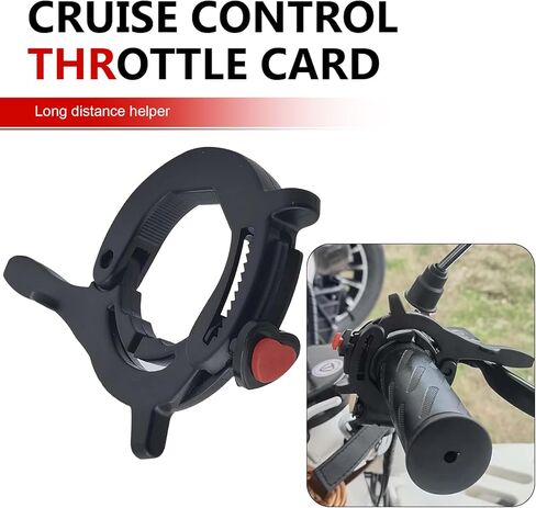 Motorcycle Cruise Control Assist, Motorcycle Throttle Lock, 1.18"-1.57" Motorcycles Cruise Control Throttle Clamp, Compatible with Most Handlebar, for Motorcycles & E-Bikes/Scooters (Black) in Saudi Arabia
