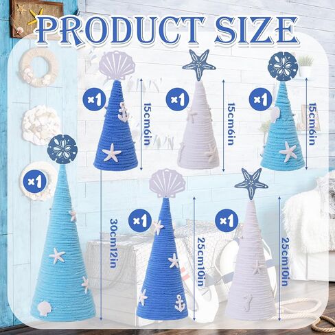 6 Pcs 12" 10" 6" St. Patrick’s Day Cone Tree Decoration with Shamrock and Tiny Pearl Mini St. Patrick’s Day Table Trees Centerpieces Farmhouse Tiered Tray Ornament for Mantle Shelf Tabletop in Saudi Arabia