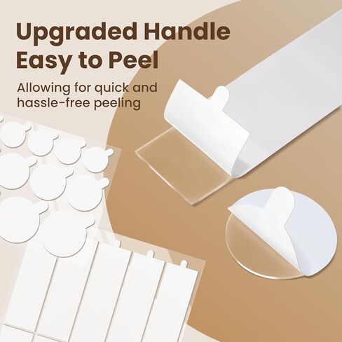Sooez Multi-Shape Double Sided Tape with Pull Tab, 178 Pcs Wall Tape Glue Dots Posters Tape, Removable Sticky Tacks Balloons Arch Strip for Hanging, Easy Peel Mounting Putty for Crafts Home Decor in Kuwait