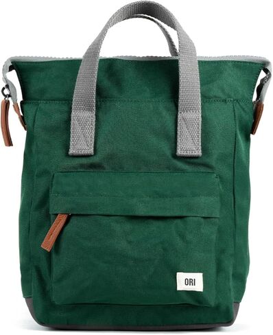 ORI LONDON Small Tote Bag Backpack - Nylon Tote Backpack for Women & Men with Wide Mouth, Chunky Zippers, Multiple Pockets, Adjustable Straps - The Bantry, Simple Purple Backpack, 12.6x9x4 in Saudi Arabia