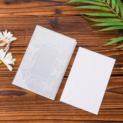 3D Butterfly Embossing Folders, Plastic Embossing Template 5x7 Inch, Embossing Folders for Card Making, Embossing Plates with Stencils for Scrapbooking Paper Crafts Supplies Accessories in Kuwait